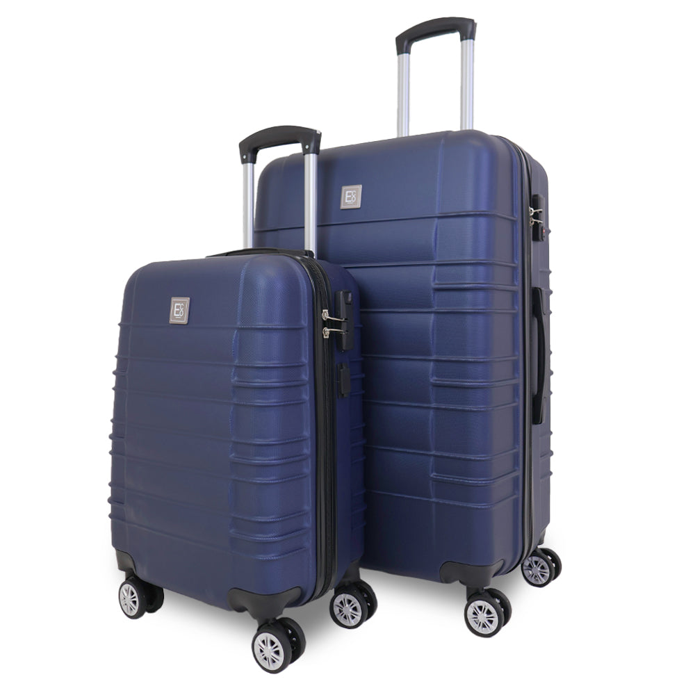 Santorini Blue Eco-Friendly Hardshell Luggage Set – 360 Spinner Wheels – 2 Pieces