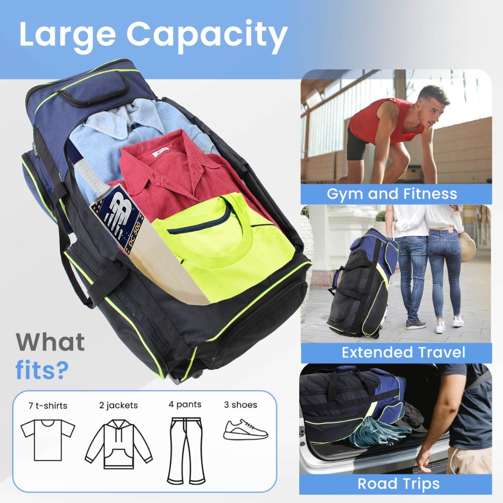 Multipurpose Travel Weekender Duffel Wheeler Bag