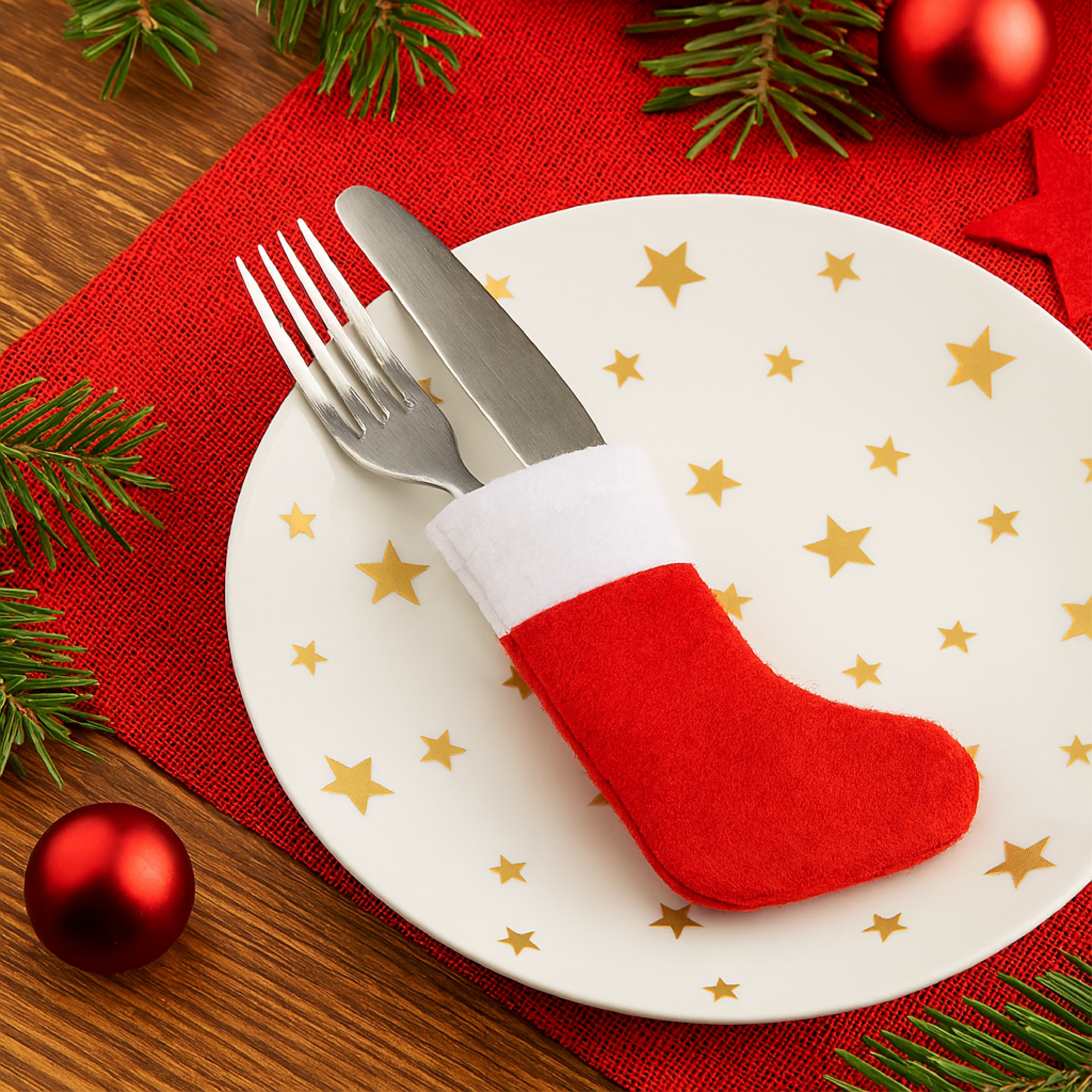 Christmas Cutlery Holder