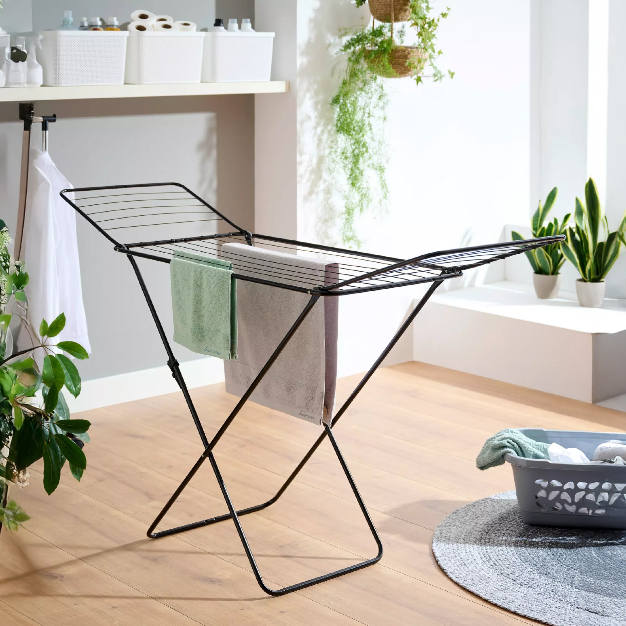 Tendedero plegable de 1,8 m de espacio para ropa.