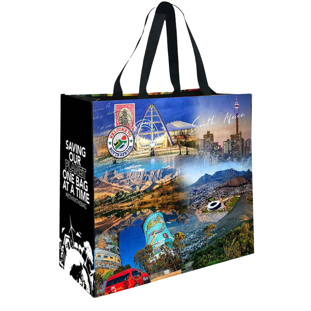 LAM01 - South Africa & Namibia Reusable Laminated Shopping Bag | 110GSM, 28L
