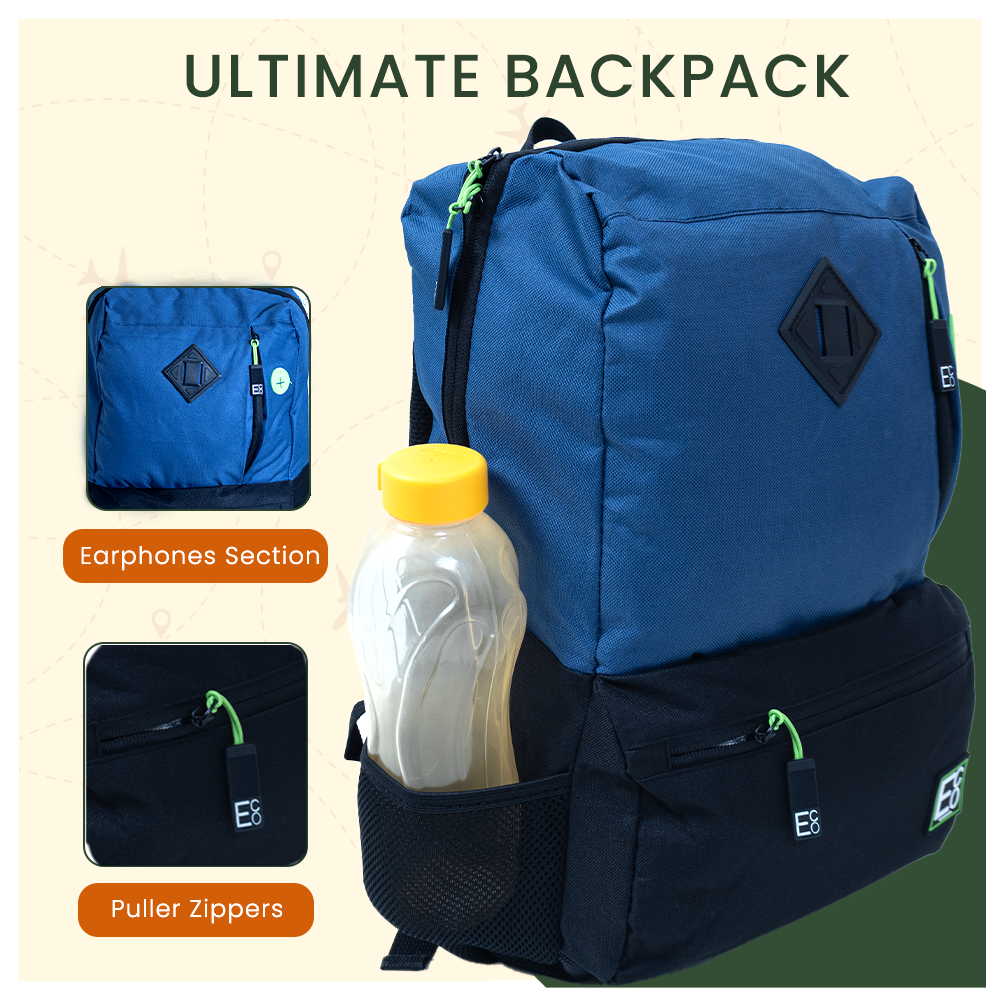 Laptop Student Backpack - Navy