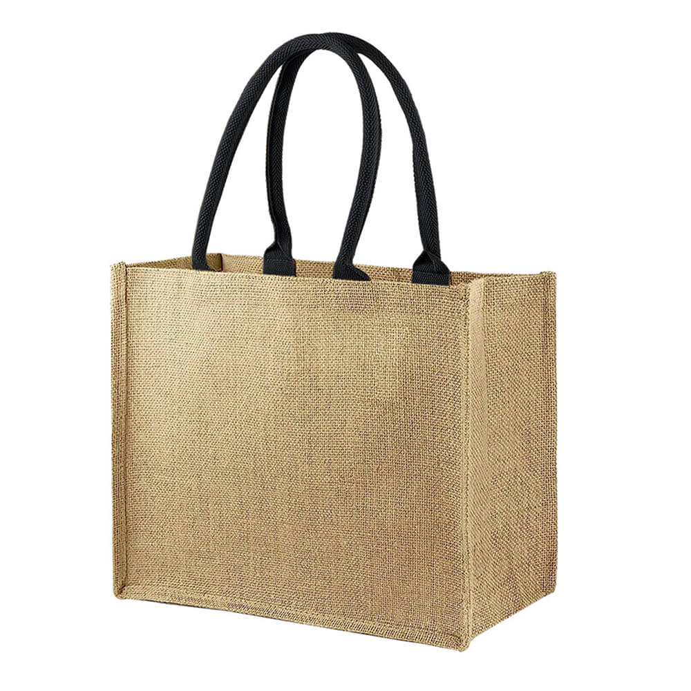 Reusable Jute Tote Shopper Bag- Plain Design