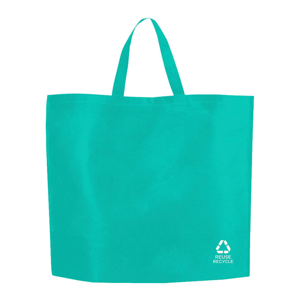 Reusable Shopper Bag - Turquoise Design