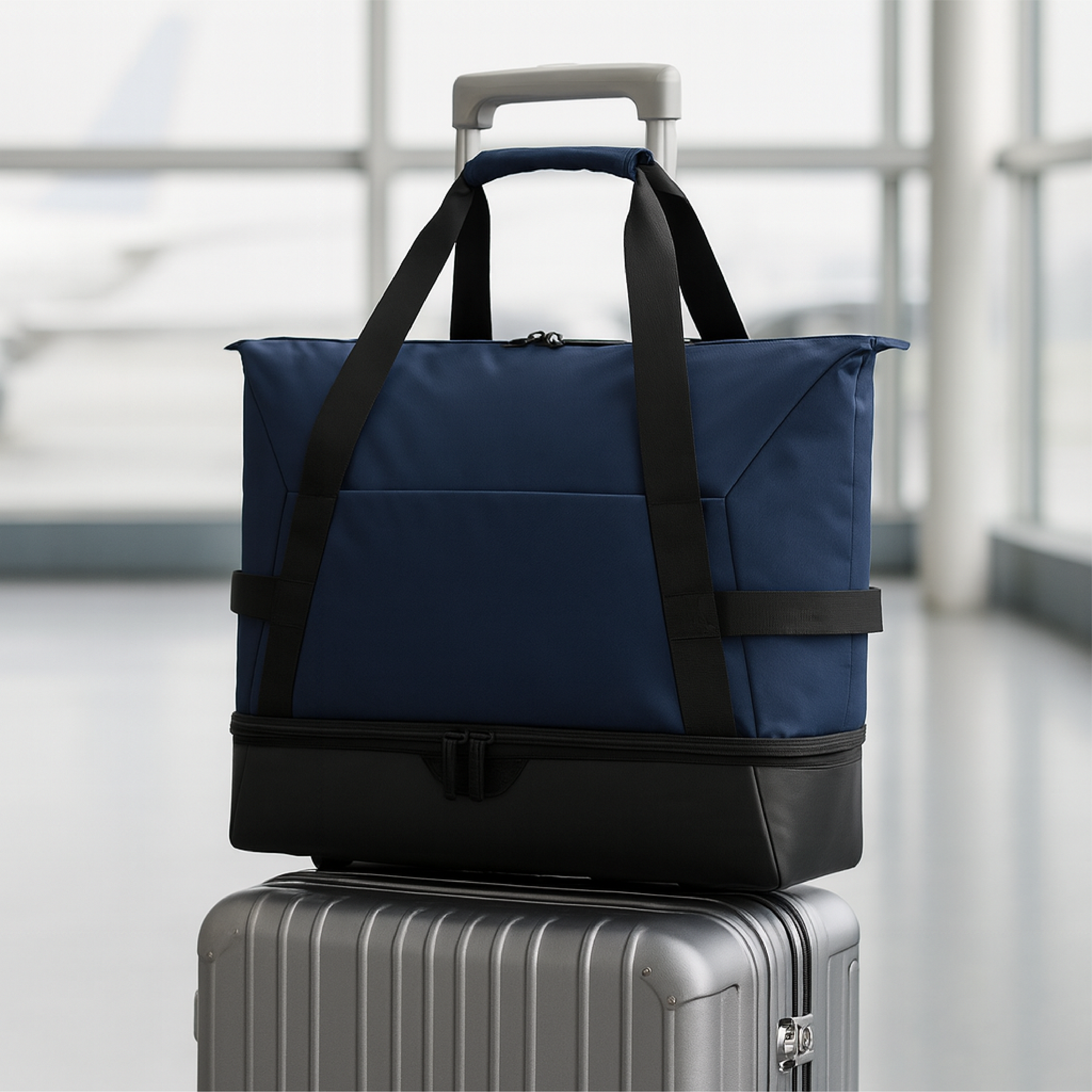 Double Decker Brandable Duffel Bag | 55L, Polyester