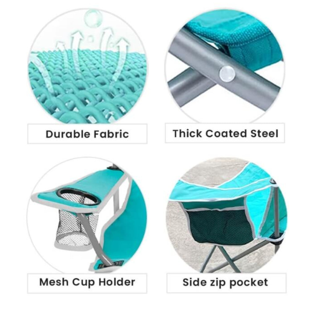 Foldable Outdoor Chair- Turquoise