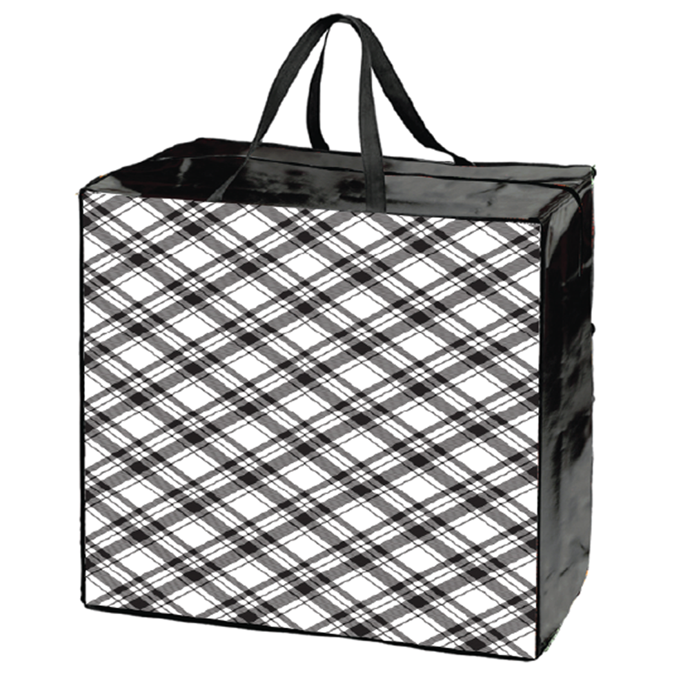 Laminated Non-Woven Bag With Zipper | 140GSM, 96.5L