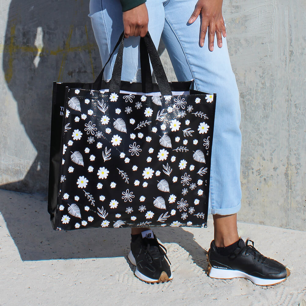 Shopper Bag Reusable Laminated - Daisy Design