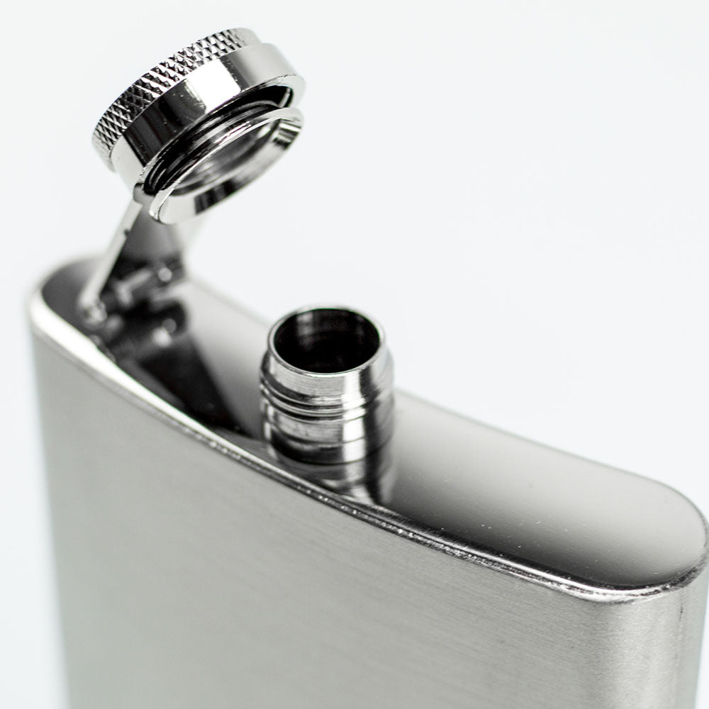 207ml, 6.93oz Stainless steel hip flask with attached screw-on lid is perfect for parties, events and traveling. It has a handy screw top lid that is attached to the flask to prevent spills. You can decant brandy, gin, other alcohols from the bottle. Its rectangular shape means it fits in pants or jacket pockets. Bags Direct wholesale online shop 170422590