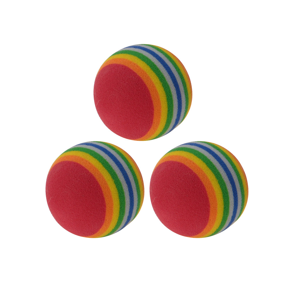 Cat Toys - Rainbow Cat Balls Design - 3 Pieces