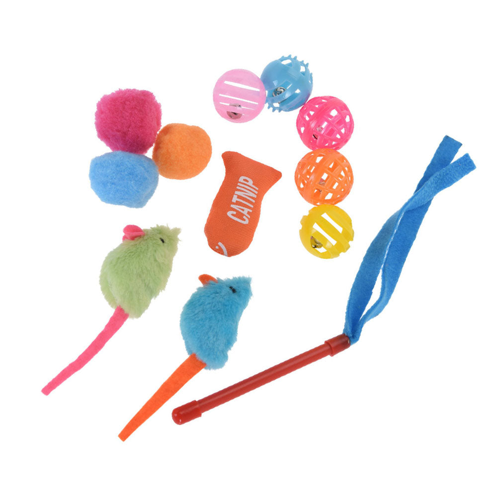 Cat Toy Value Pack - Set of 12 Toys