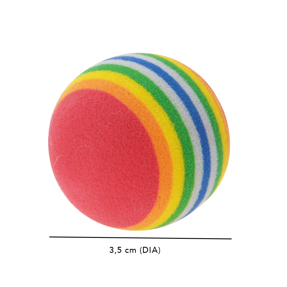 Cat Toys - Rainbow Cat Balls Design - 3 Pieces