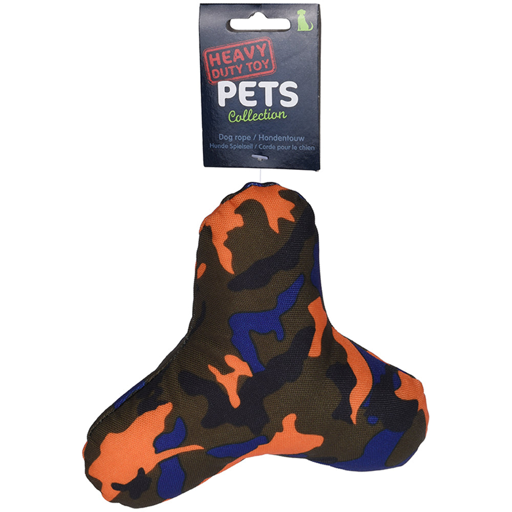 Dog Triangular Toy With Camouflage Print