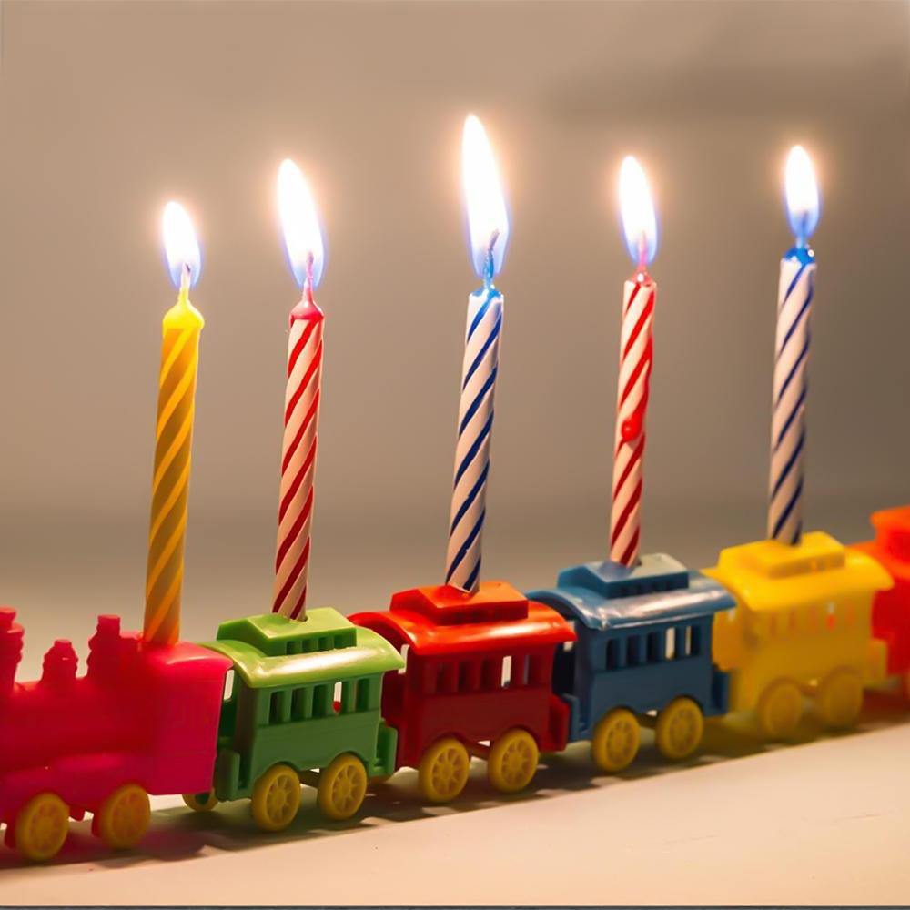 Birthday Candles With 12 Holders - 24 Pcs