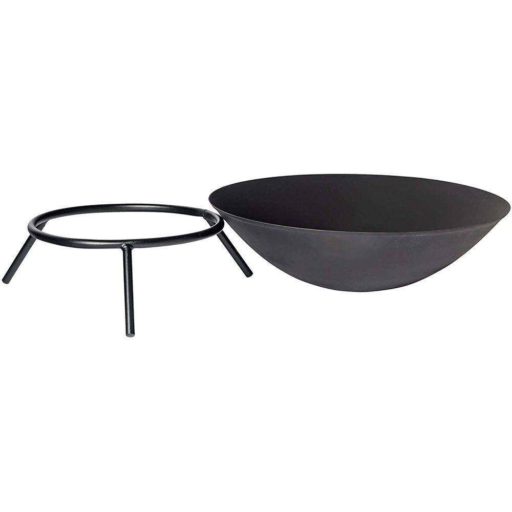 50cm Cast Iron self standing charcoal fire bowl pit. Great for outdoors with family and friends and roasting marshmallows over the fire. Ideal for open-air patios and gardens. Suitable for burning wood or charcoal. The bowl can be moved freely on or off the stand. The bowl has 2 hand-grips for easy carrying. C83000020 - Bags Direct wholesale online shop