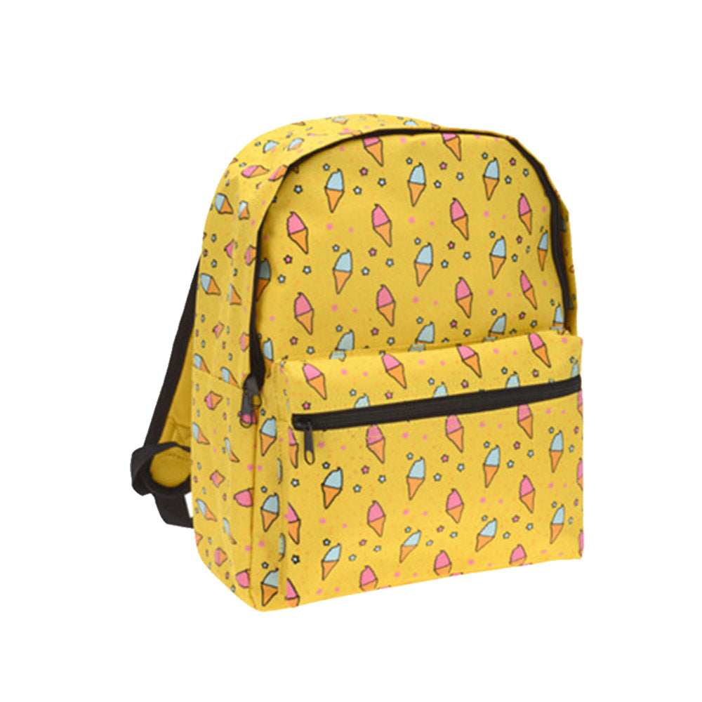 Kids Backpack Summer Vibes Design - Yellow Ice Cream Design