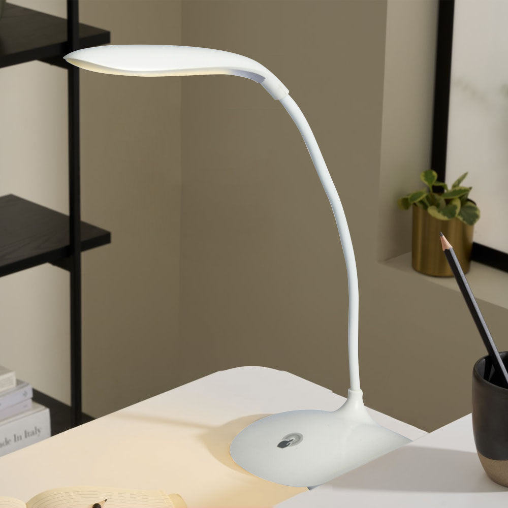 Touch Control LED Table Lamp with 1M USB Cable with adjustable neck for lighting where you need it with designed touch control, operates and responds with direct touch controls for the light bulb and features a 2 AMP USB charger. Powered by a USB lamp charger, so you can plug it into your wall or into your computer. Bags Direct wholesale online shop FC4500460