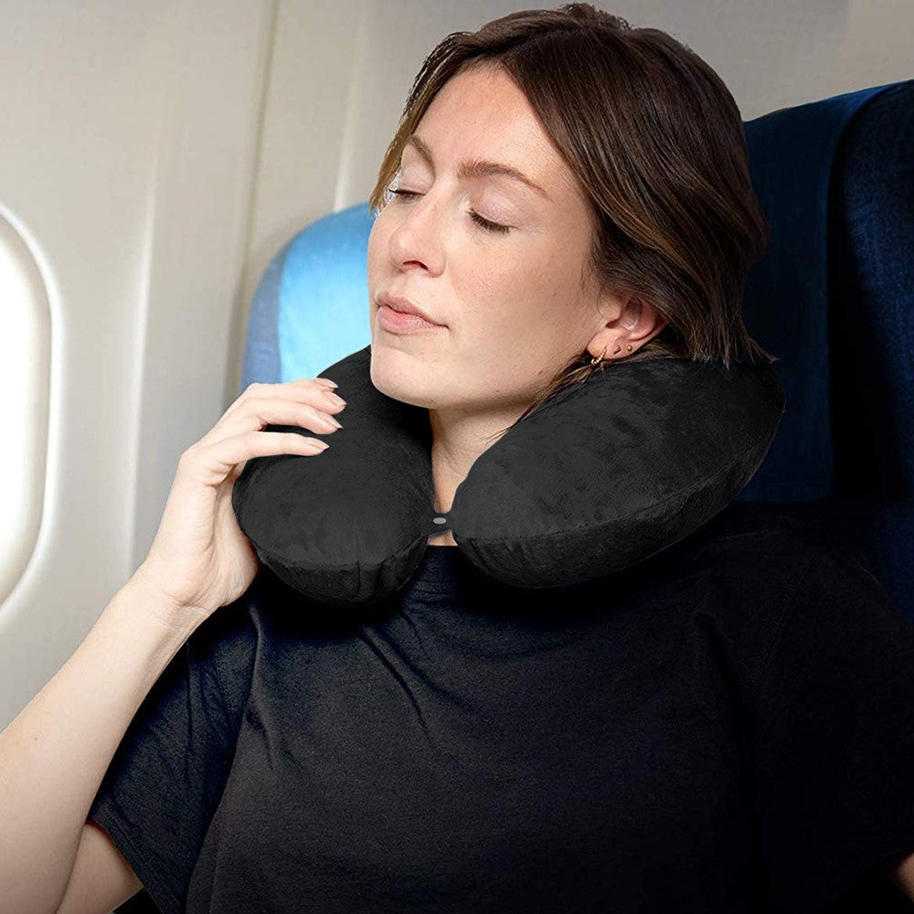 Neck Pillow for Traveling - Clippable with Microbeads
