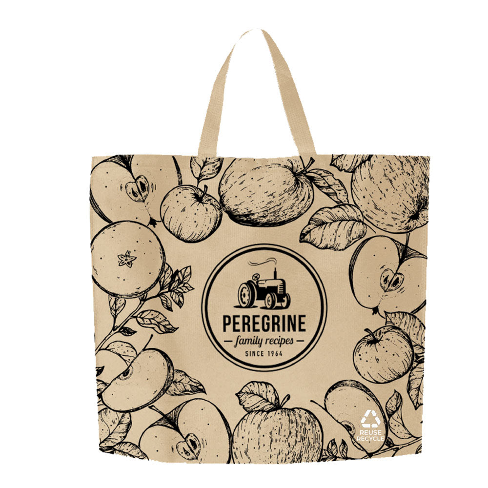 Reusable Shopper Bag - Beige Design