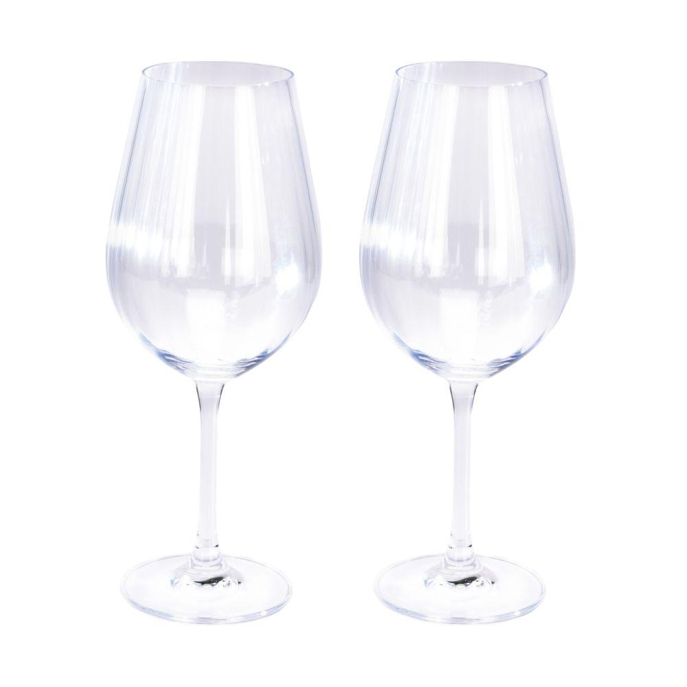 Crystal White Wine Drinking Glasses - 520ml - 2 Pieces - Lead Free