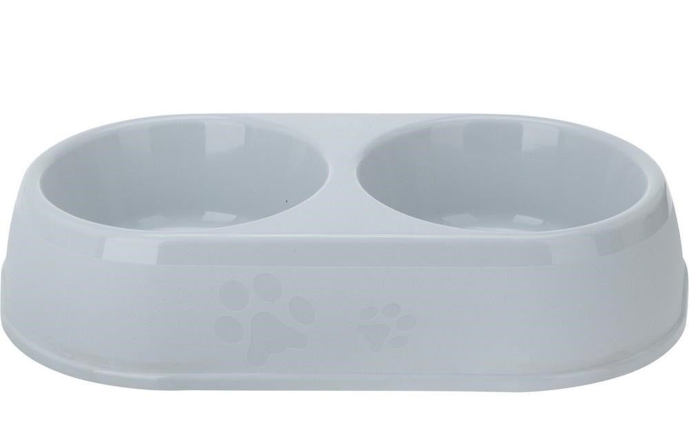 Dual Dog Bowl Set - Non Toxic Polypropylene Material 1200ml