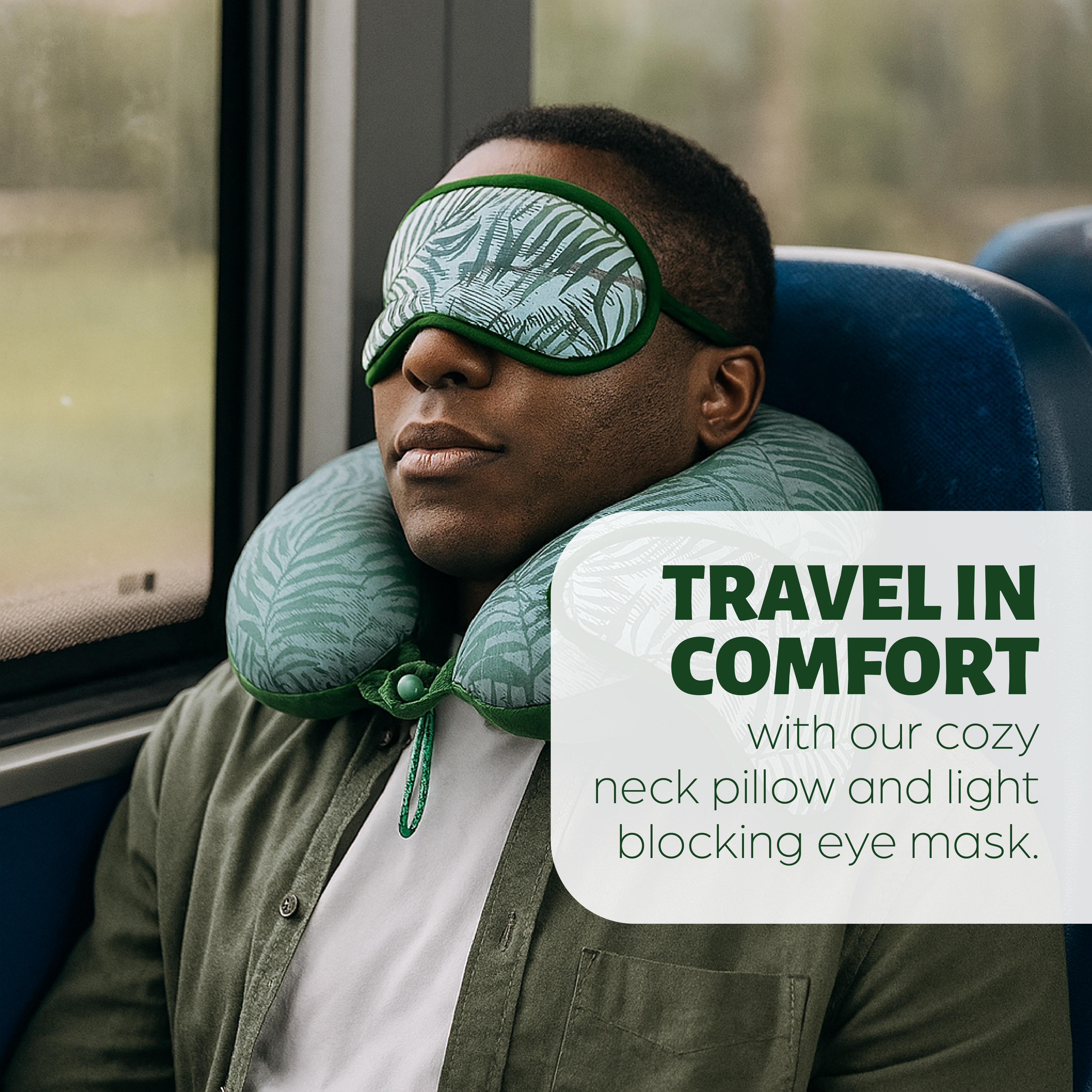Neck Pillow with Eye Mask
