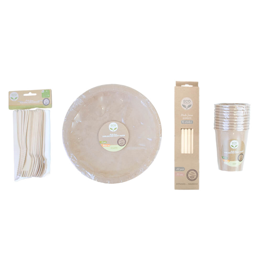 Disposable Biodegradable Cutlery Set - All in 1