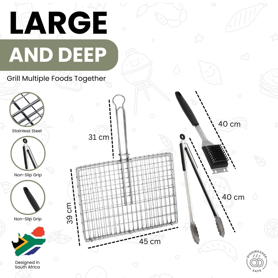 4 Piece Braai Grid set