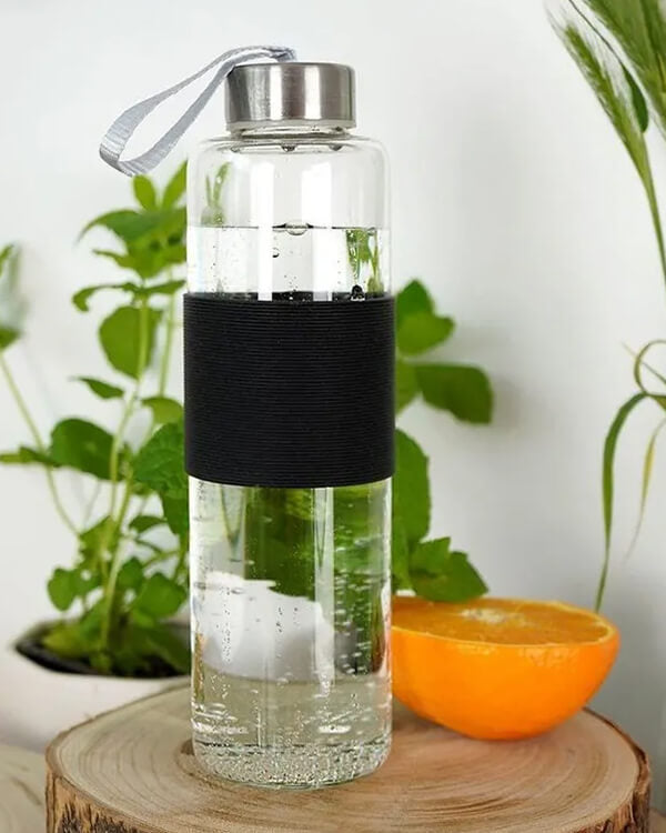 Hot & Cold Glass Drinking Bottle