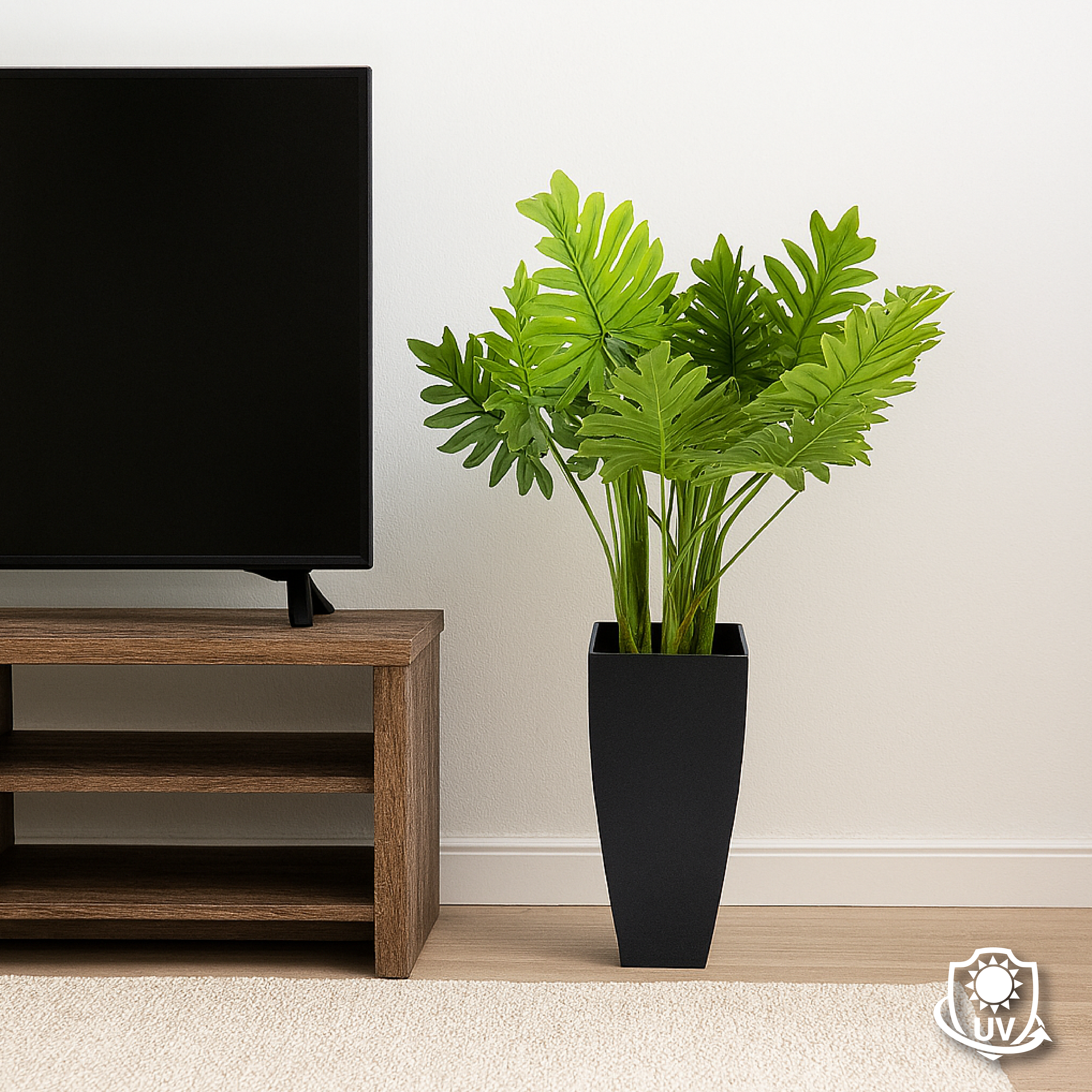 Artificial Plant in Pot with Artificial Stones - 65cm