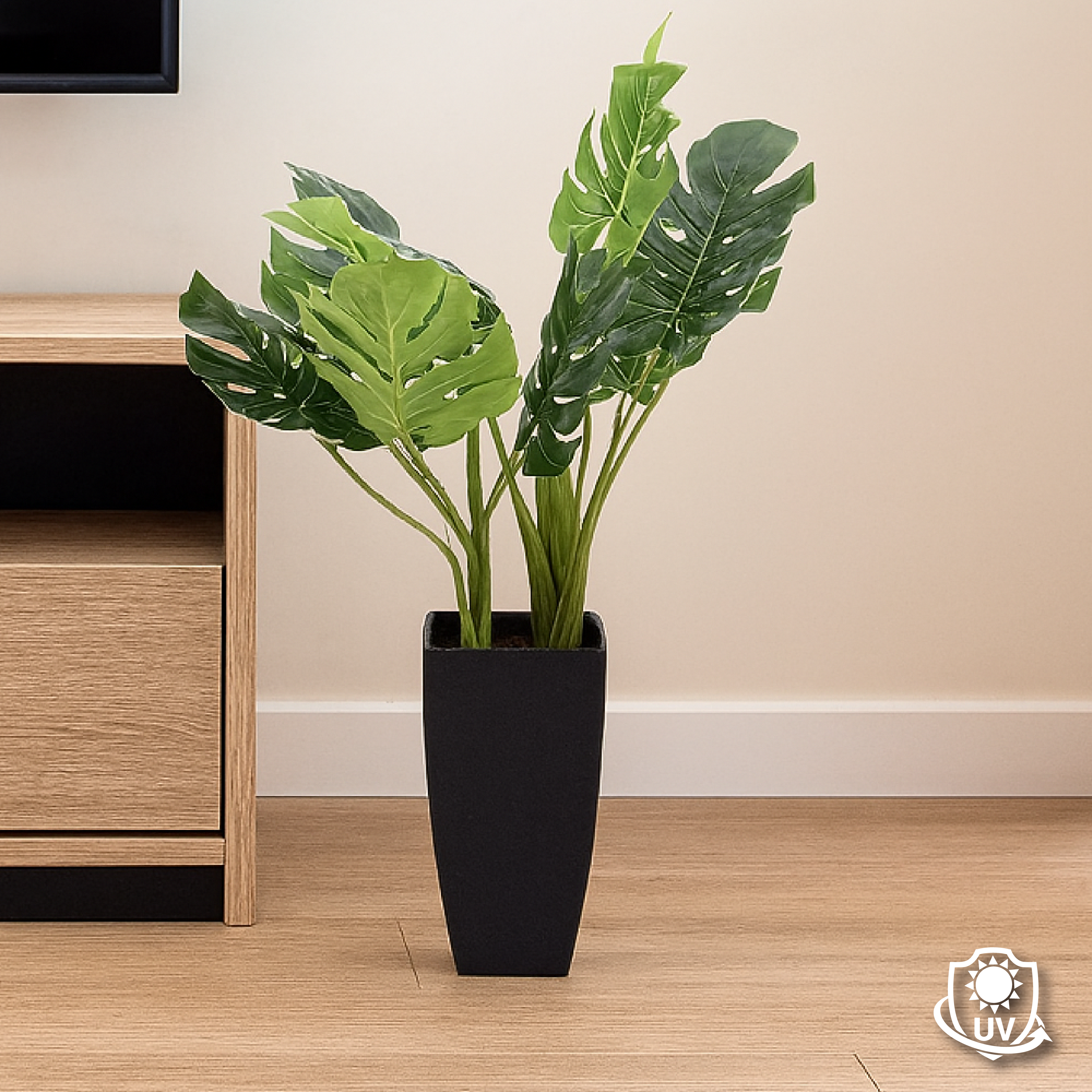 Artificial Plant in Pot with Artificial Stones - 65cm