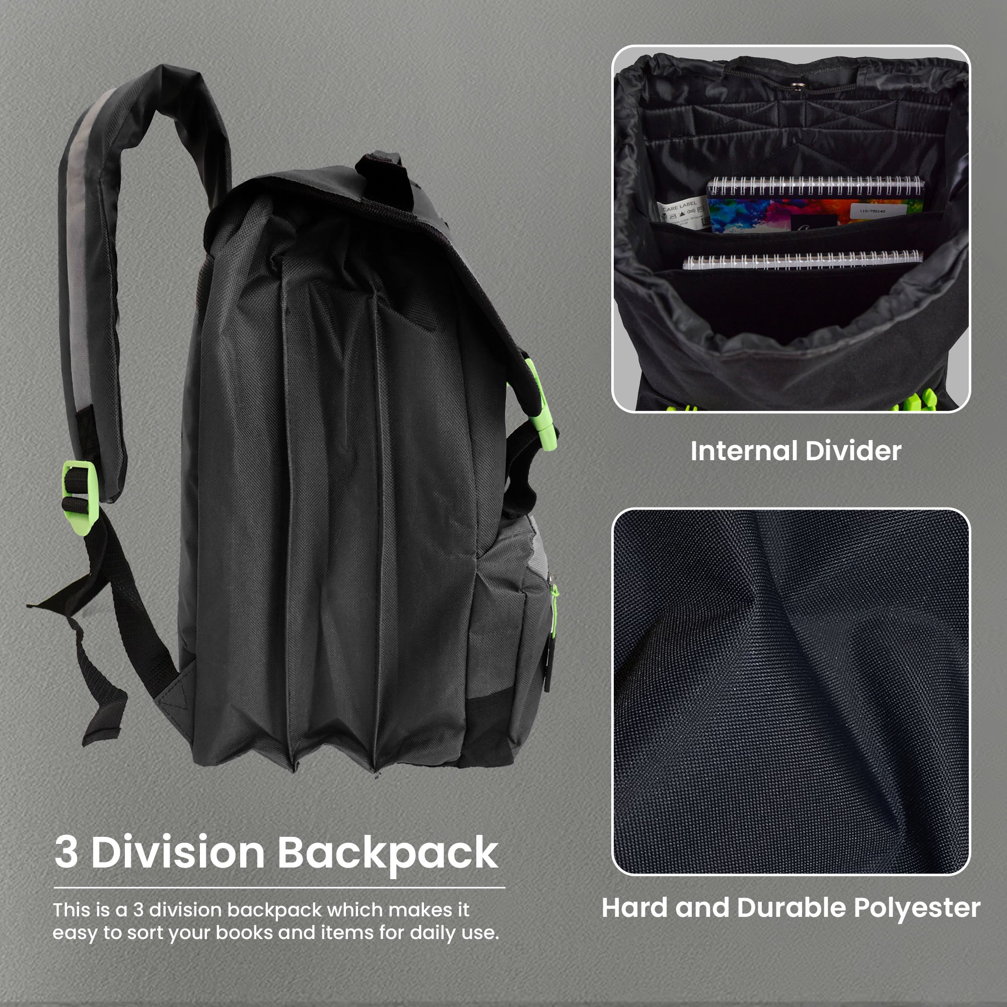 Back To School Bag with 3 Comparments