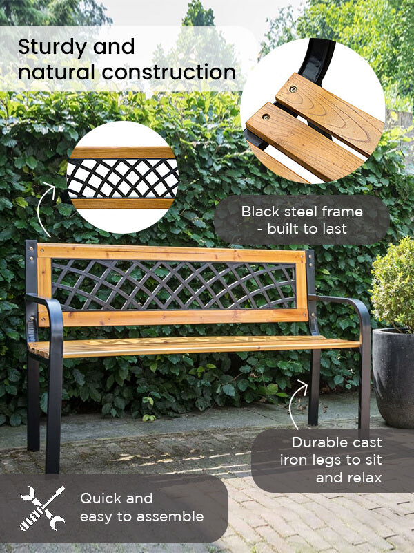 Hardwood Outdoor Bench - 360kg