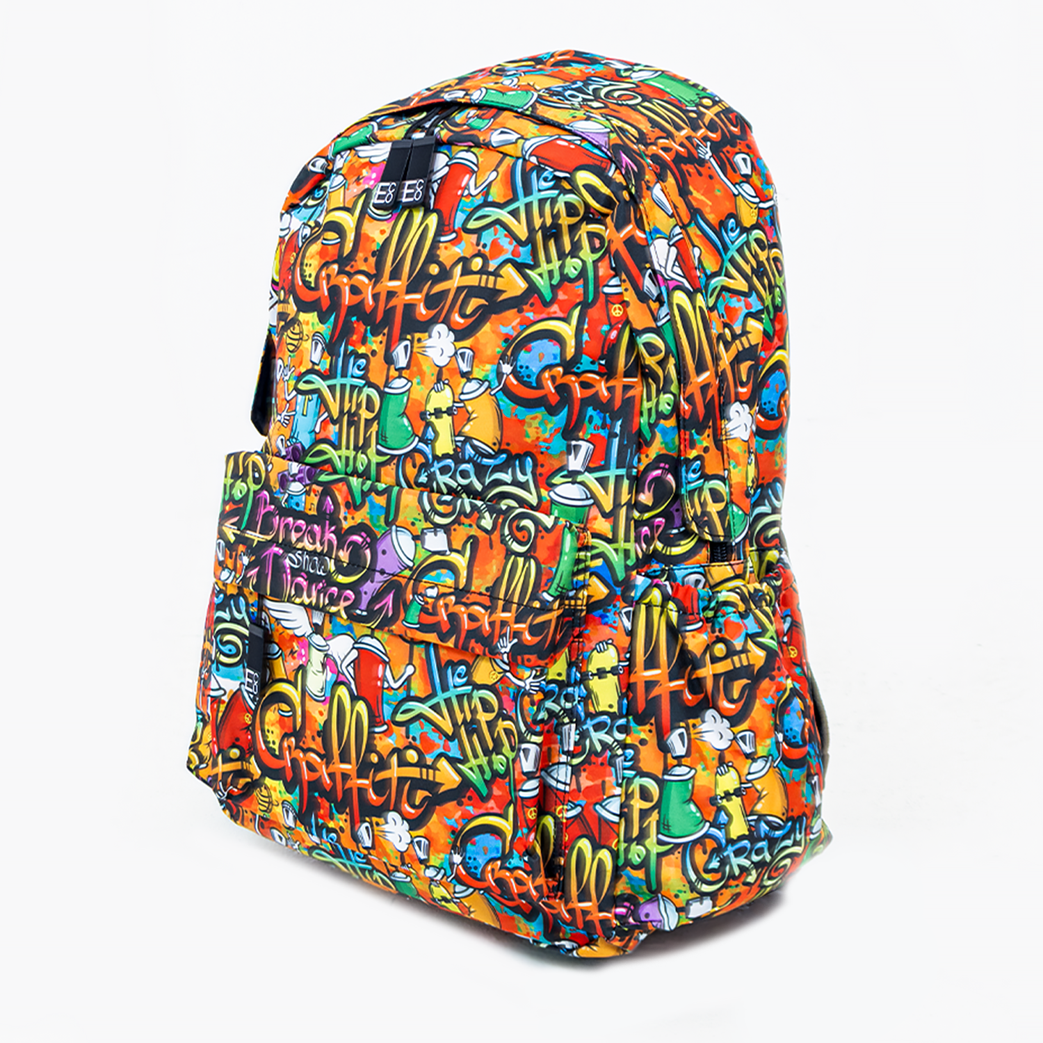 Graffiti Backpack | Colourful Urban School Bag with Street Art Design