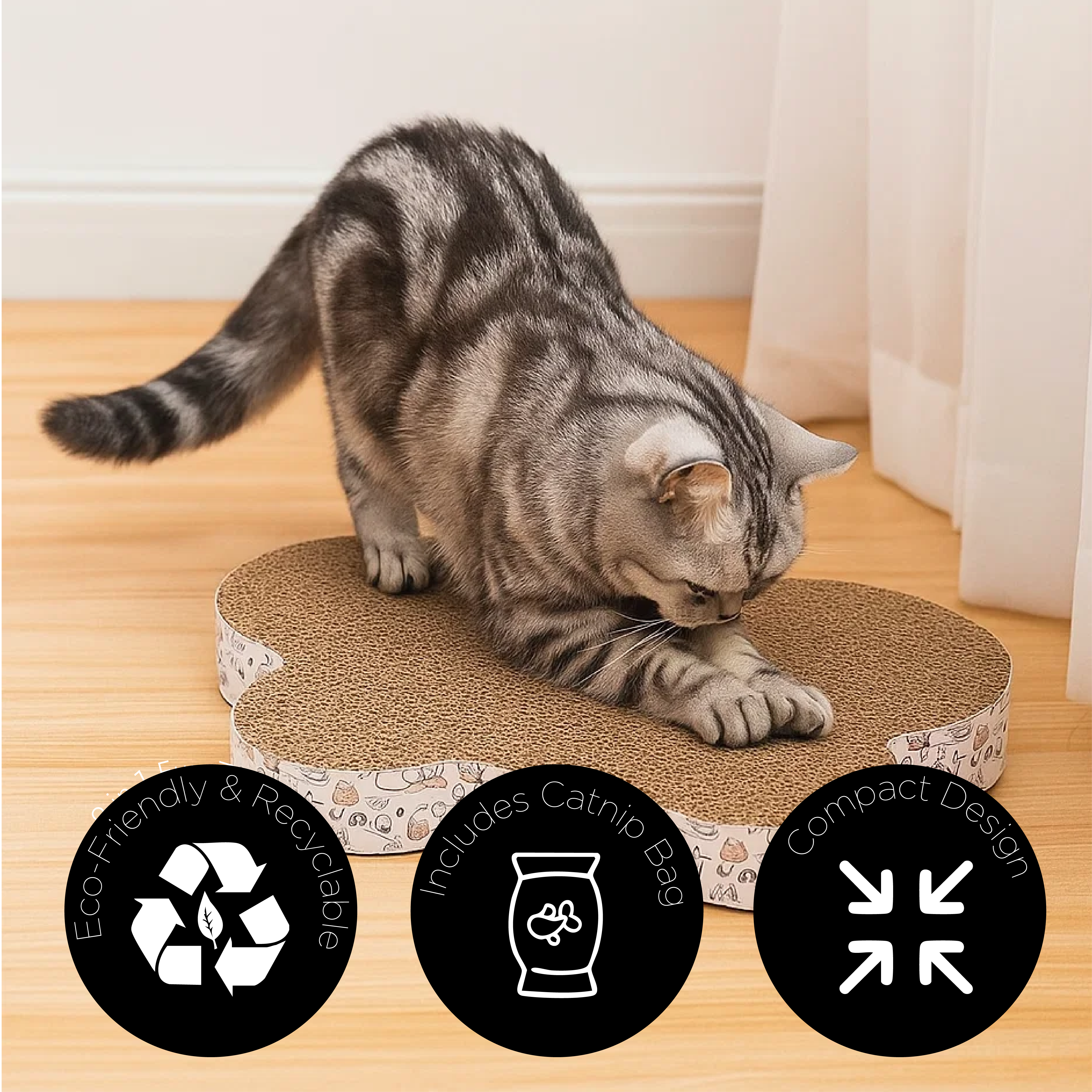 Cat Scratcher with Catnip