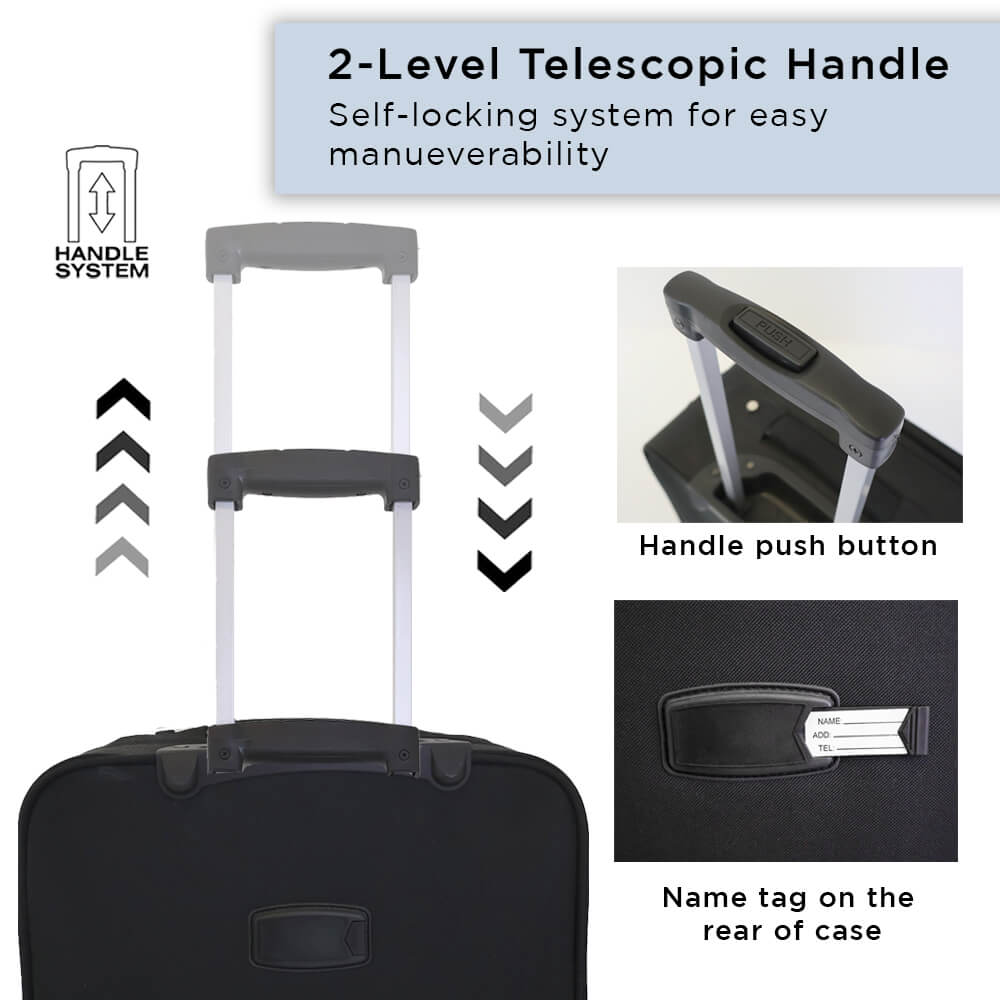 Expandable On Board Soft Luggage Suitcases