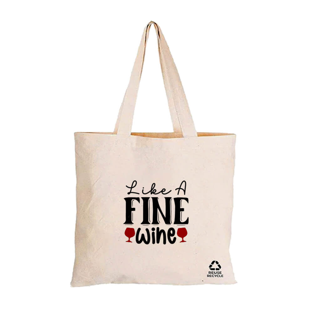 Branded Reusable Wine Shopper Bag