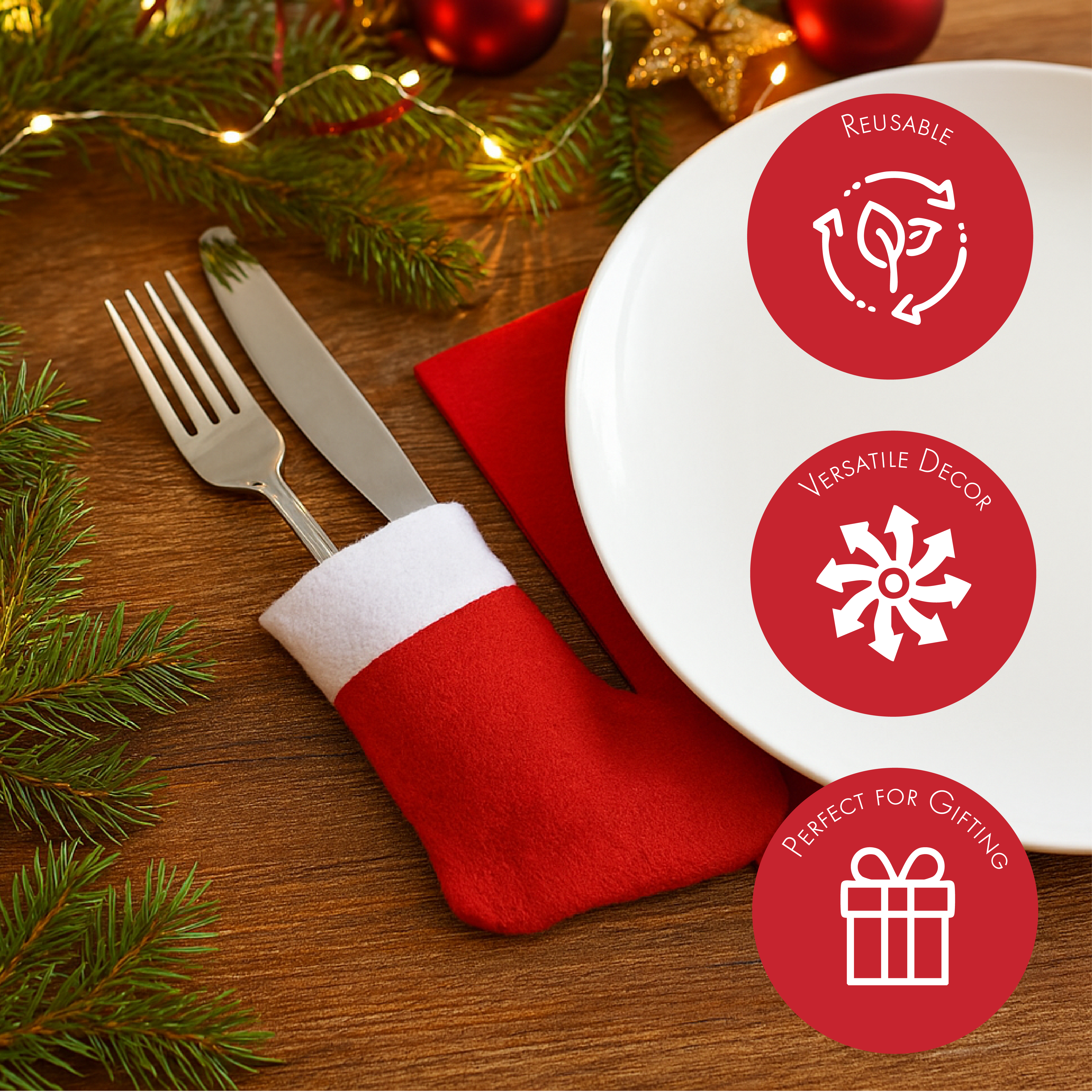 Christmas Cutlery Holder