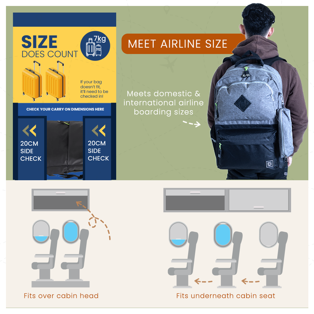 Mochila para estudiantes con estuche con clip
