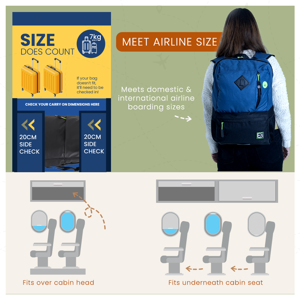 Laptop Student Backpack - Navy