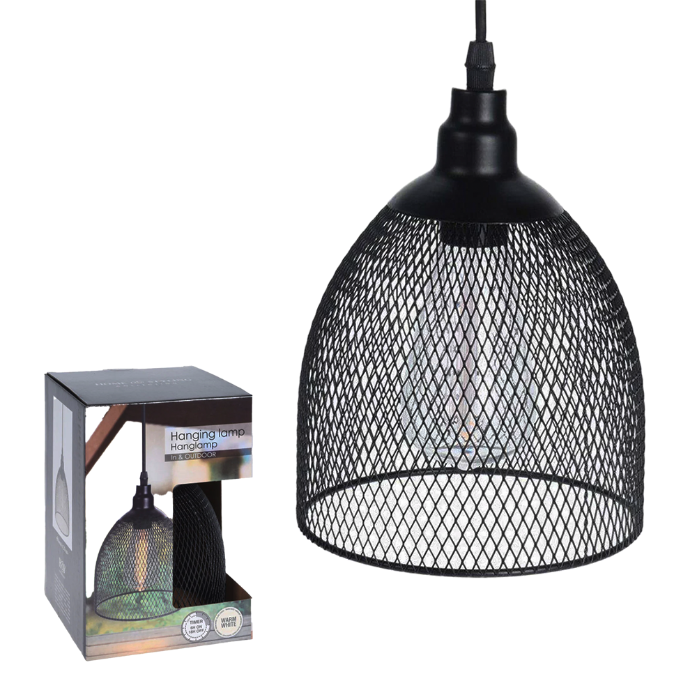 Hanging Lamp Warm White LED Light & Timer & Batteries - Loadshedding Light