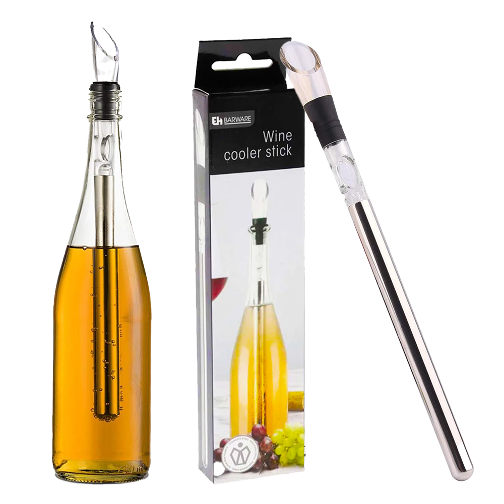 Premium Stainless Steel Wine Cooler Stick with Pour Spout