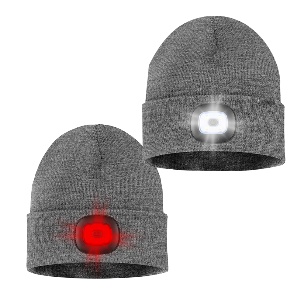 Gorro con luz frontal LED