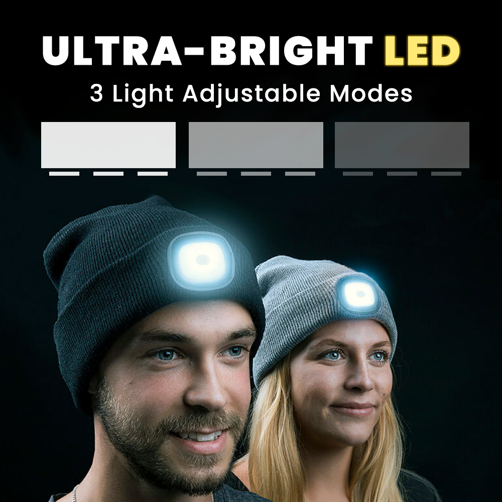 Gorro con luz frontal LED