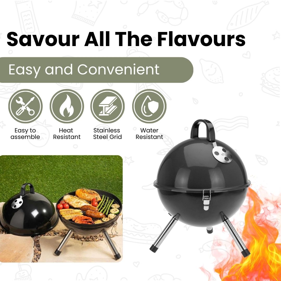 Barbecue Braai Fire Bowl Ball Shape