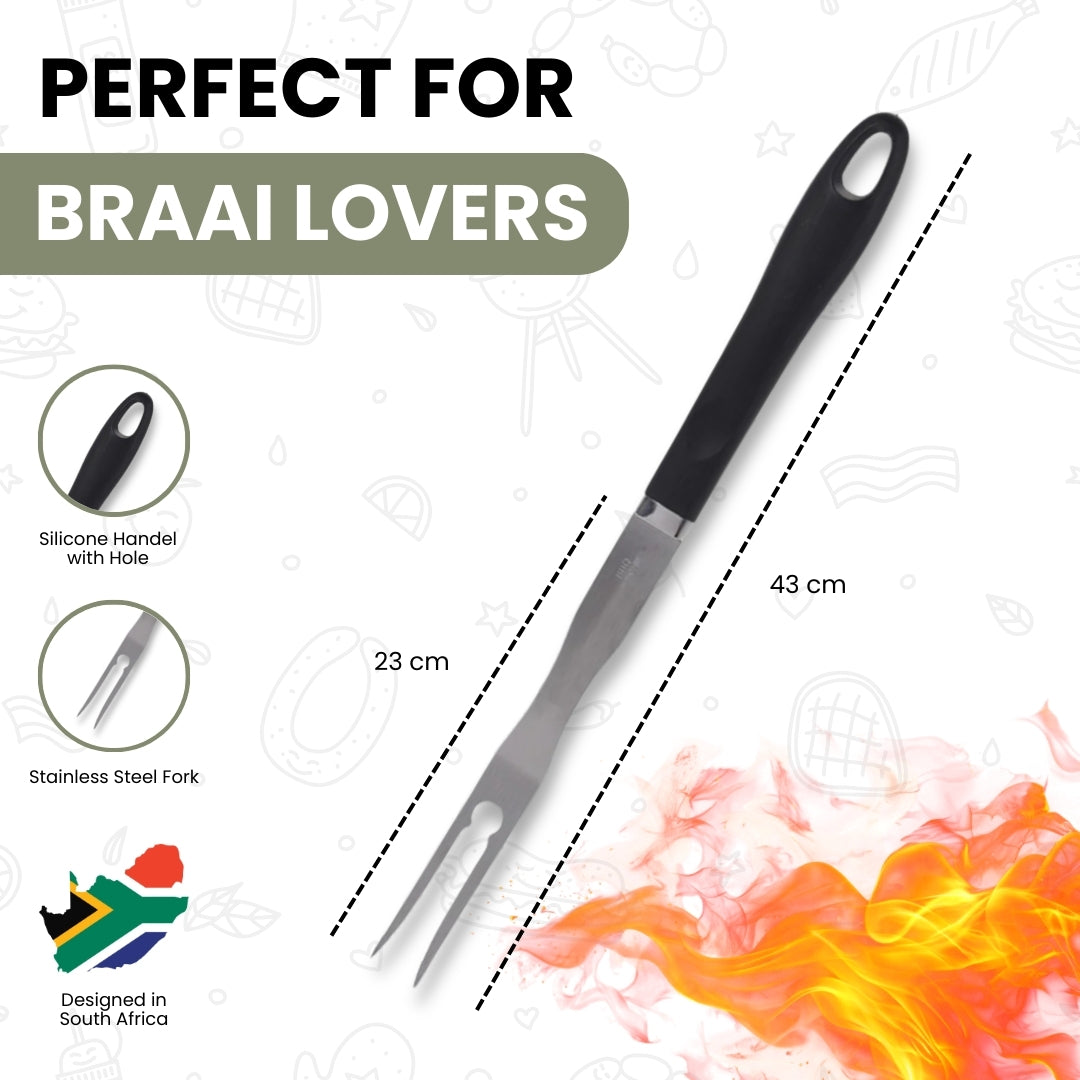 Braai Barbecue Fork - Stainless Steel