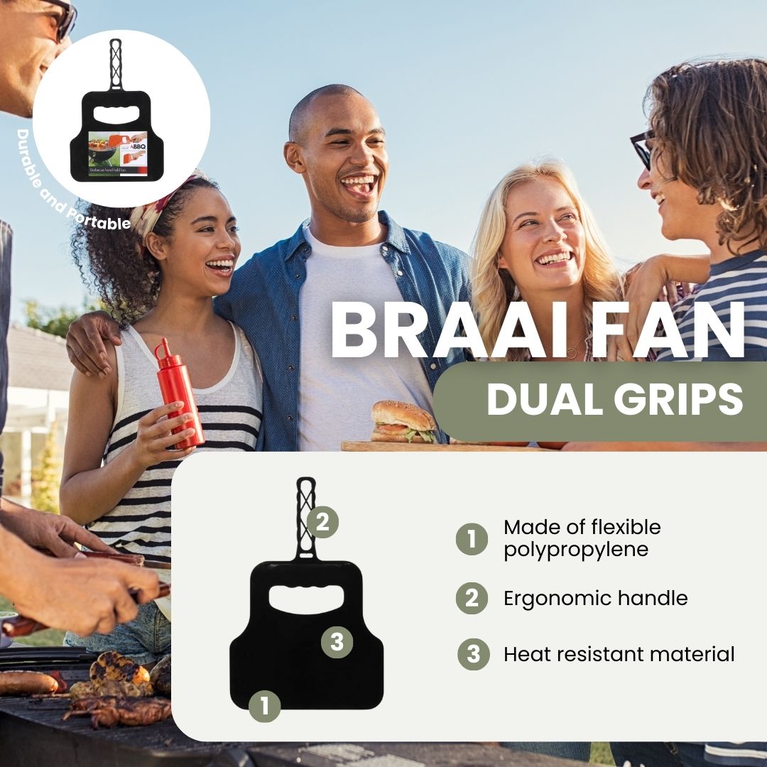 Braai Fan - Dual Hand Grips