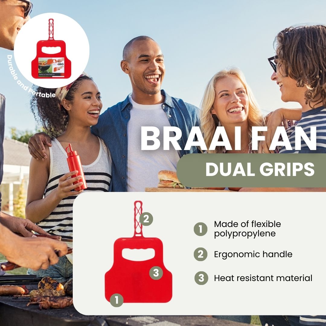 Braai Fan - Dual Hand Grips