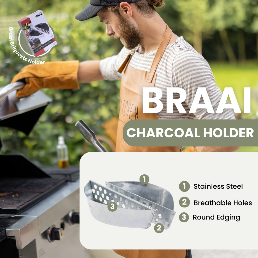 Braai Grill Holzkohlebrikettshalter