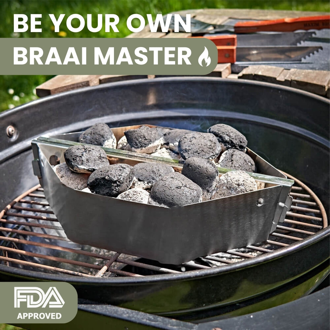 Braai Grill Charcoal Briquets Holder